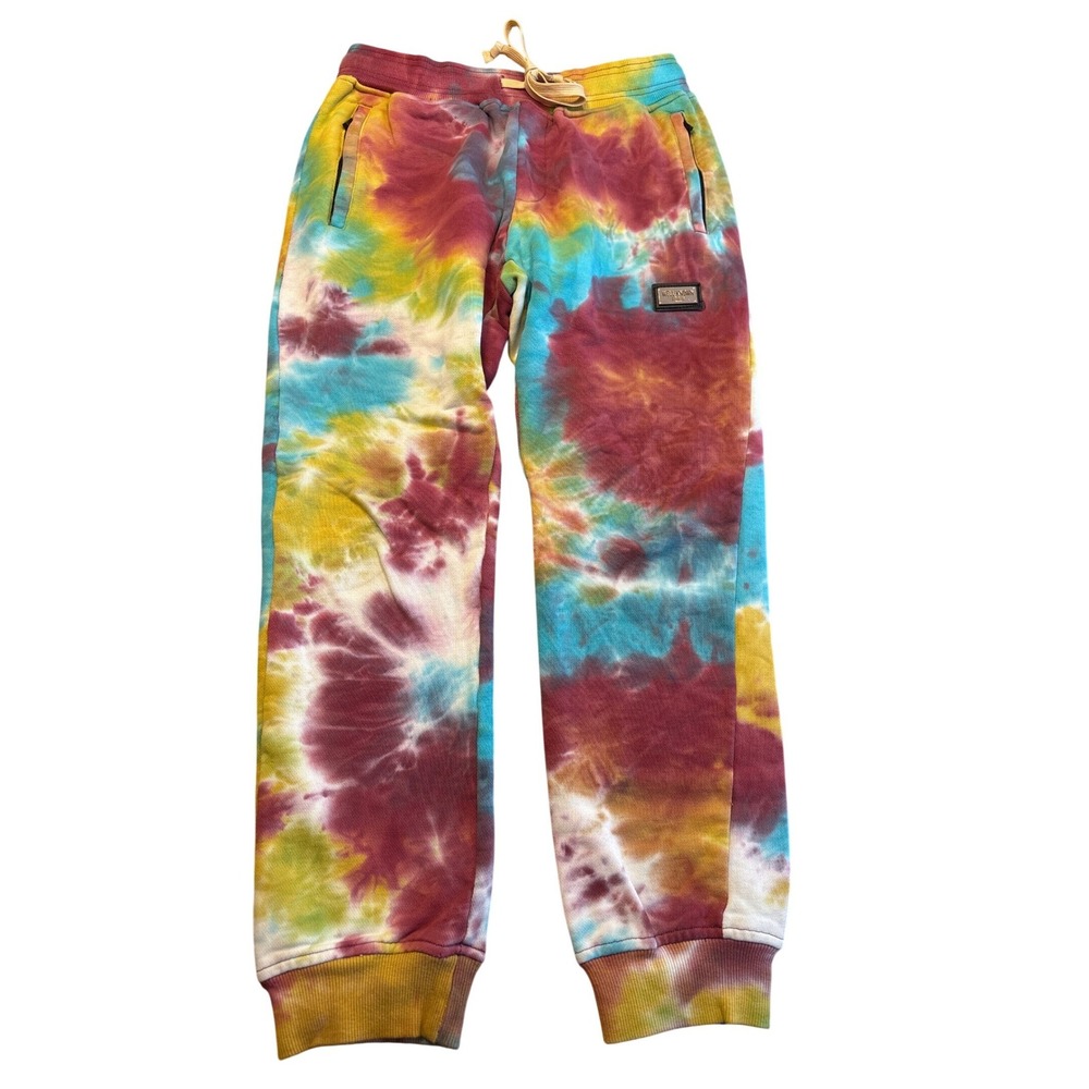 Well Known Studios Tie Dye Sweatpants Mens Medium Multicolor Cotton Joggers